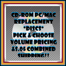 Vintage CD Rom Games / Replacement Discs PC / Mac - Pick & Choose