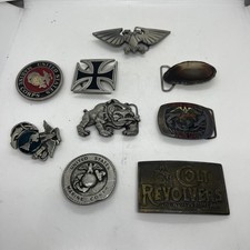 belt buckle lot vintage 9 Belt Buckle Look At Pics