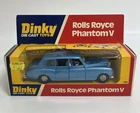 Vintage Dinky Toys 124 Rolls Royce Phantom V Blue In Original Box