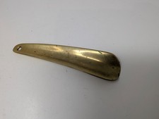 Vintage Brass Shoe Horn Signed Lowell Sigmund Engraved Patina 250 