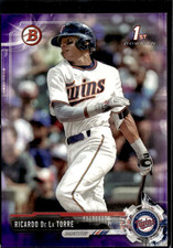 2017 Bowman Draft Ricardo De La Torre 1st Purple /250