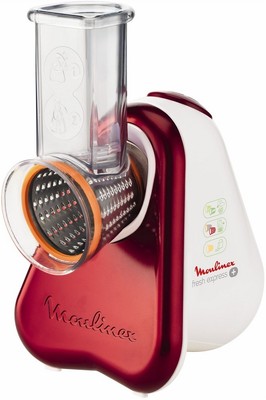 Moulinex Zerkleinerer DJ756G Fresh Express PL Metallicrot-Weis