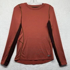 Kerrits Womens Size XS Orange Long Sleeve Equestrian Athletic Top (J1)