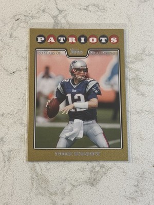 2008 Topps - Tom Brady #3 Gold Border /2008