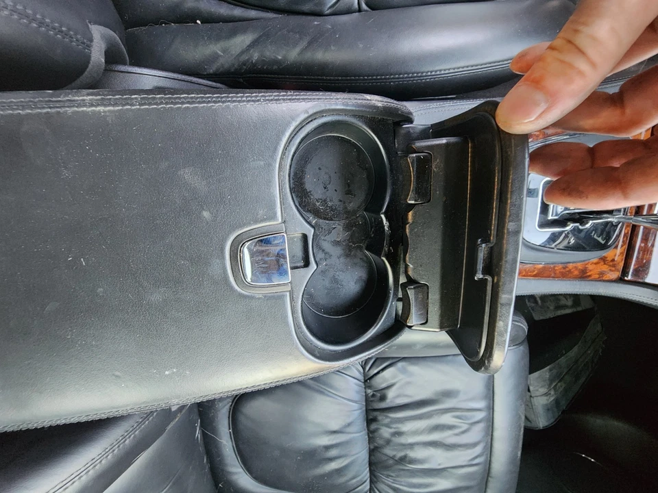 Jaguar Super V8 Vanden Plas 2004 2005 2006 2007 consola central reposabrazos negro Foto 3 de 3