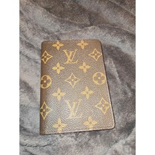 Louis Vuitton Brown and Gold Monogram Passport Sleeve