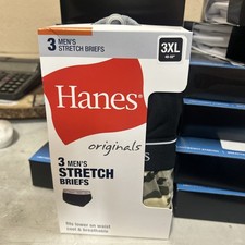 Hanes Originals Stretch Cotton Briefs Pack, Moisture-Wicking Underwear 3xl
