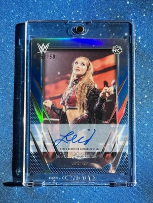 Lainey Reid /150 On Card Autograph Rookie Topps Chrome WWE Fatal Influence