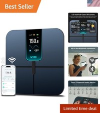 Smart Digital Bathroom Scale with Body Fat Heart Rate Bluetooth Wi-Fi