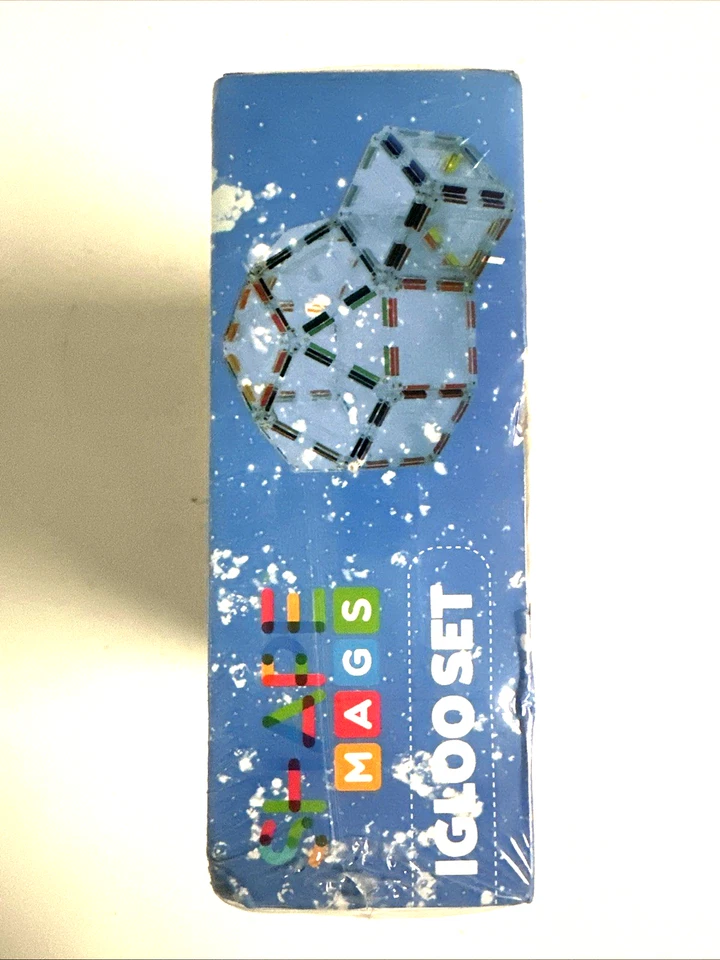 Rainbow Mags 40 piece glass color Magnetic tiles with   - THE IGLOO SET NEW SEAL - Image 4 of 4