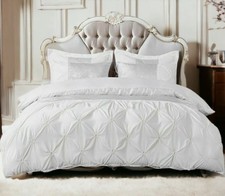 EMBOSSED 3 PIECE QUILTED SINGLE DOUBLE KING SIZE BEDDING SET BEDSPREAD BED THROW