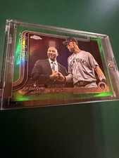 Topps 2025 Chrome Update Aaron Judge #ASGC-8 Yankees Green Refractor 28/99 SSP!
