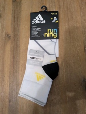 neu Adidas Adizero Running Socks Laufsocken weiß Reflective Gr. 46-48