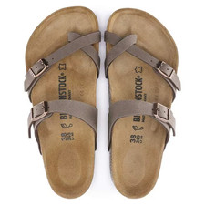 Birkenstock Mayari Mocha Birkibuc Women  s With Toe Loop Sandals Size EU 37-41