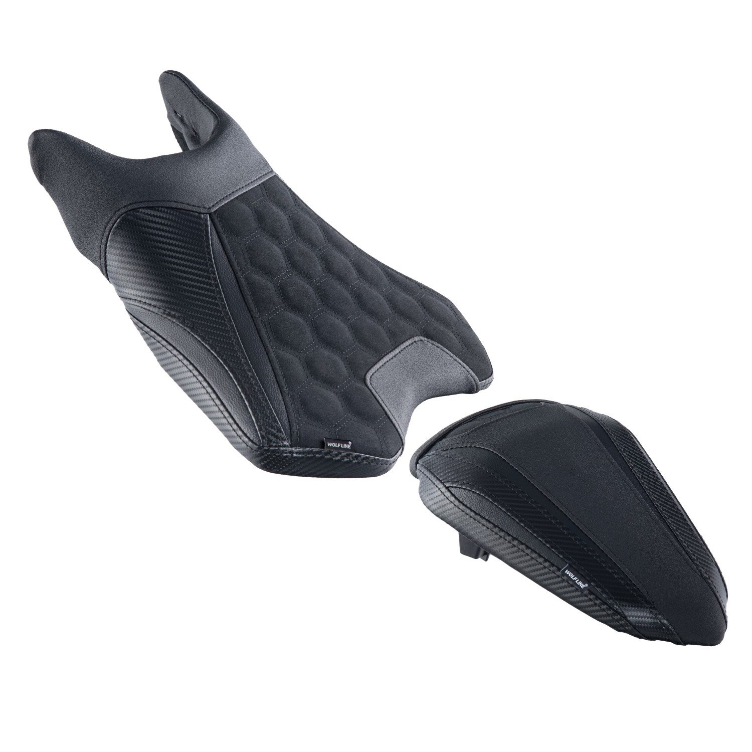 WOLFLINE Pillion Rider Seat For Kawasaki Ninja 500 Z500 2024-2026 Anti-Slip Seat