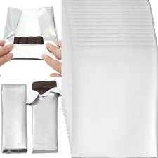 100Pcs Chocolate Candy Wrappers Aluminum Foil Candy Bar Wrappers with Thick Pape