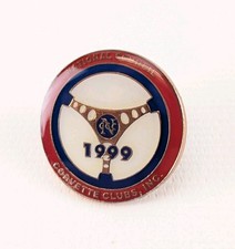 1999 NCCC Corvette Clubs Enamel Lapel Pin Vin...