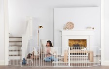 Regalo Deluxe Home Accents Widespan Safety Gate, 74.5" W x 28" H