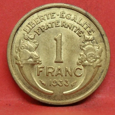 Pièce 1 franc morlon 1933 - état SUP - monnaie Française - n°1703 - Photo 1/2
