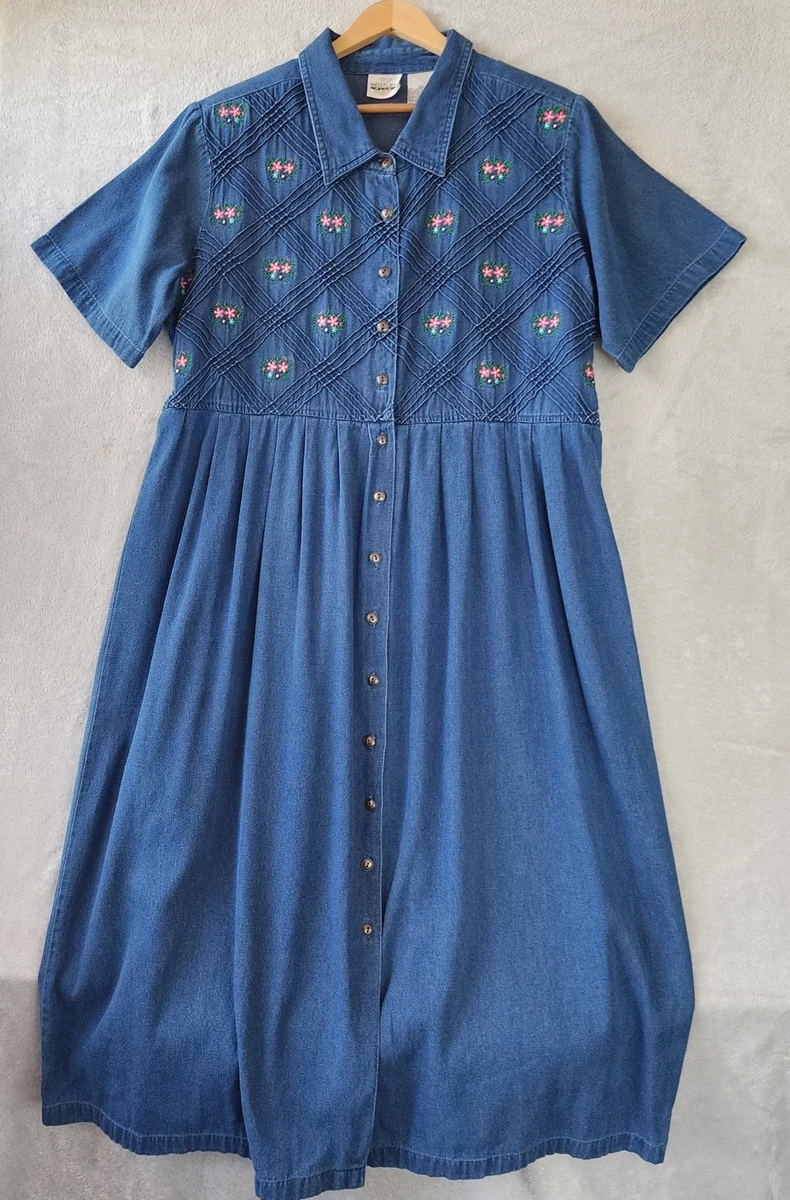 Denim Solid Dresses for Women for sale | eBay