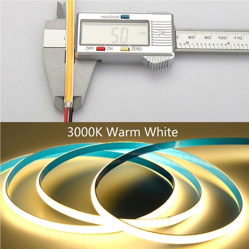 5mm High Density COB LED Strip Lights Tape Cabinet Kitchen Light Rope Flexible - Picture 5 of 20