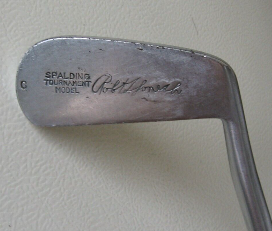Club De Golf Vintage Spalding Robert Jones Jr - Fer 5 Droitier En Bois