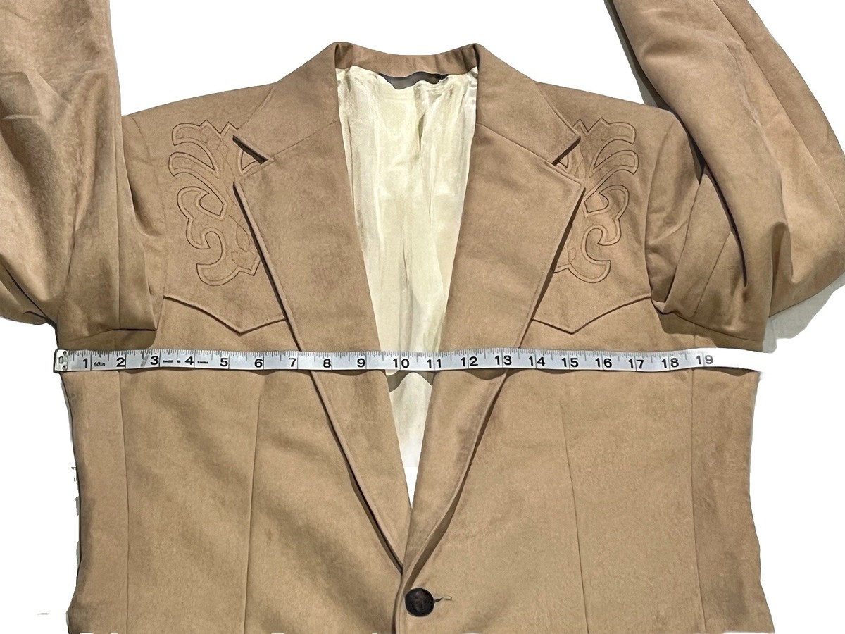 USA製　PAGANO WEST ウエスタンテーラードジャケット　44R　2XL Vintage Pagano West USA Leather Button Flecked Rockabilly Western