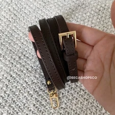 Espresso Crossbody Leather Strap Replacement For Louis Vuitton Ebene