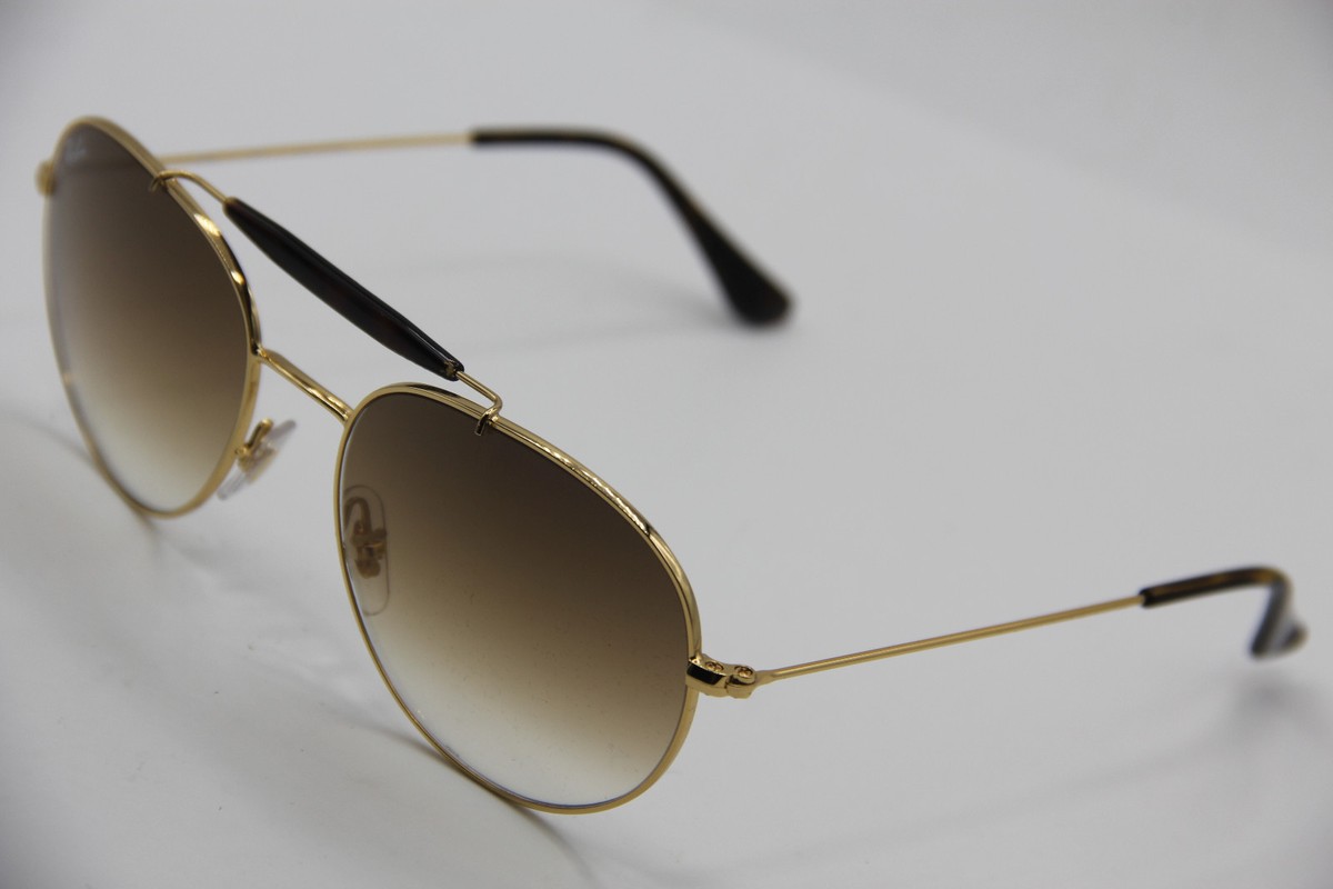 Ray-Ban Aviator Sunglasses RB3540 001/51 53 Ray-Ban RB3540 001 Gold Sunglasses Green Classic G-15 Lens main image 2
