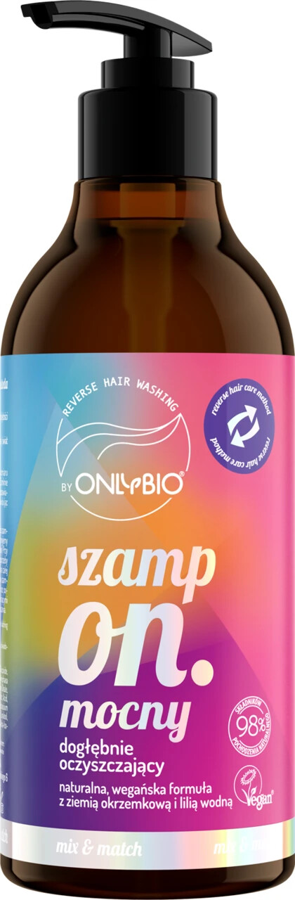 OnlyBio 98% Natural Deeply Cleansing Shampoo Vegan 400ml
