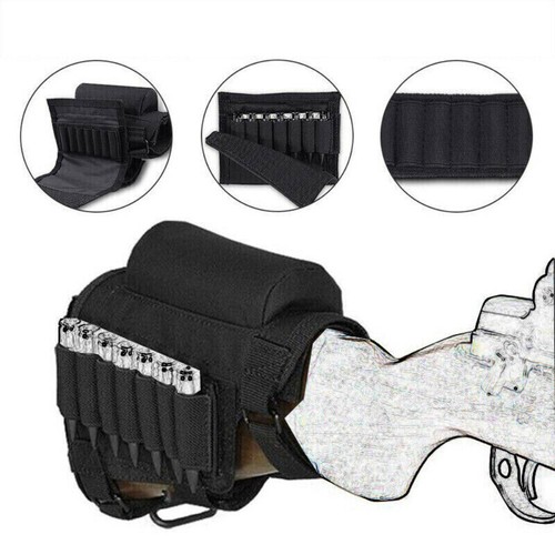 Tactical Rifle Cases Cheek Rest Holder Ammo Cartridges Hunting Carrier Pouch Bag - Picture 13 of 16
