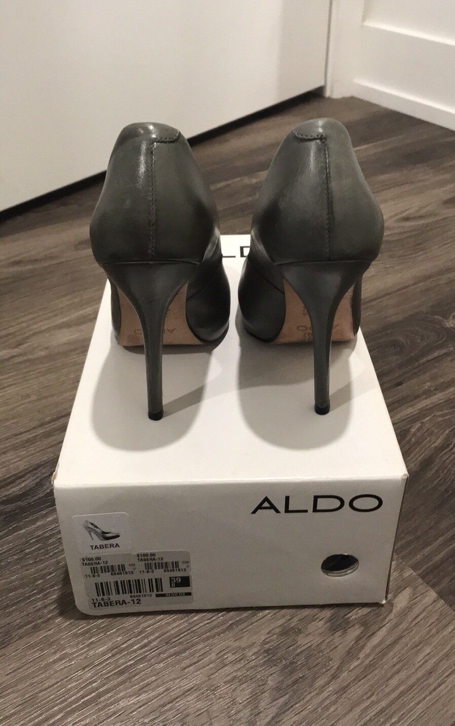 aldo grey heels