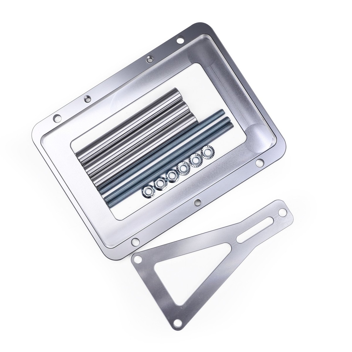 Universal Aluminum Battery Tray Hold Down - Billet Racing Mount For Relocation To Trunk