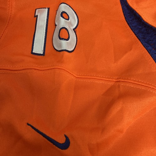 Peyton Manning #18 NFL Players Jersey Denver Broncos Youth Large - Picture 20 of 23