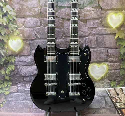 Custom 1969 EDS-1275 SG Double Neck Electric Guitar Jimmy Page 12+6 strings