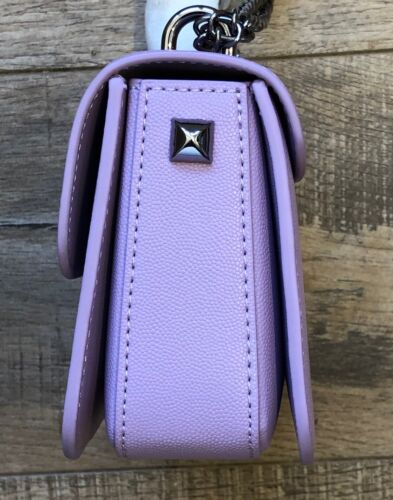 Charles & Keith Alia Ltd Edition Lilac Chain Strap Crossbody Purse NWT Dustbag - Picture 9 of 14