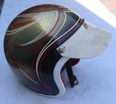 Vintage Bell Super Magnum Motorcycle Helmet & Visor Sonny