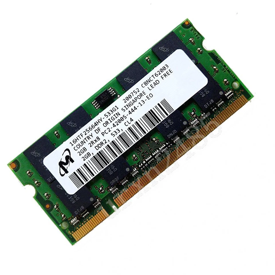 2GB / 1GB PC2-4200S DDR2-533MHz SO-DIMM 200Pin CL4 Laptop Memory For Micron LOT - Image 4 of 4