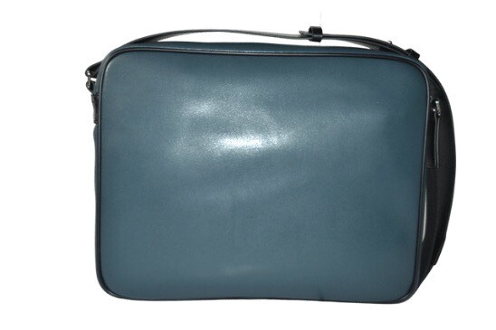 Sac Bandoulière En Cuir Bleu PAUL SMITH Pour Homme - Taille Moyenne - Neuf Avec étiquettes - Fait Main