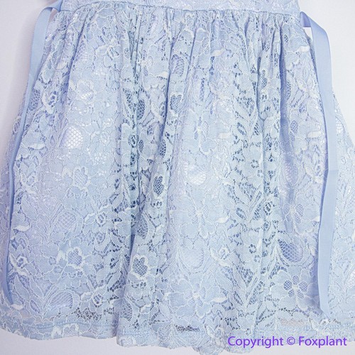 NEW Zunie Girl Periwinkle Lace Flutter Sleeve Dress lace light blue dress, 4/5 - Picture 16 of 21