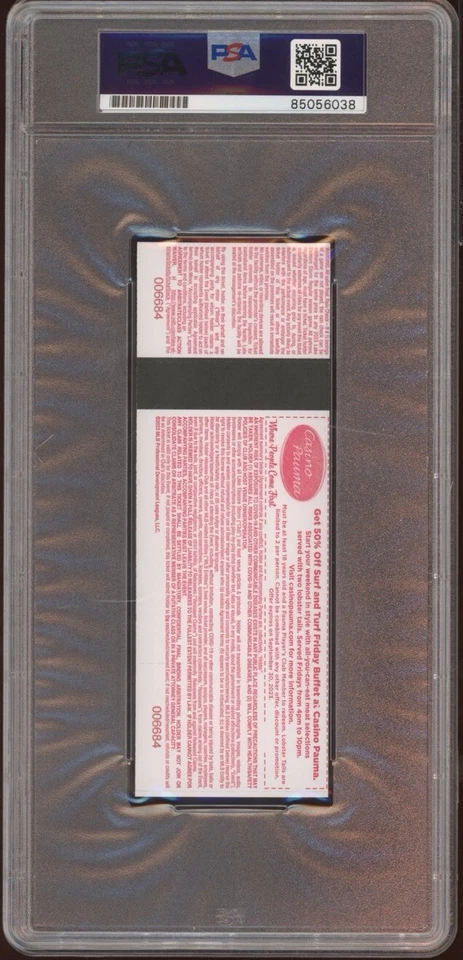 Ethan Salas Signed MILB Pro Debut Full Ticket Stub 5/30/23 Psa GEM MINT 10 AUTO - Image 2 of 2