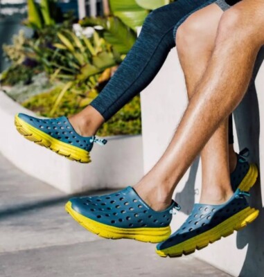 Kane Revive Women Unisex Shoes Blue Yellow Active Recovery Vented Rubber M7  W9