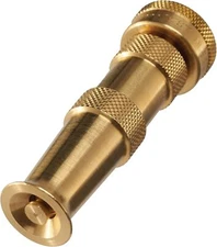 Dramm Brass Adjustable Spray Nozzle with Powerful Water Stream, Perfect for