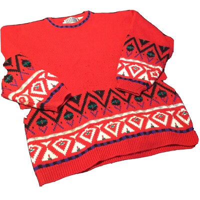 Tarazzia Sweater Acrylic Ski Sweater | eBay