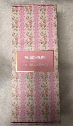 LE The Stanley x LoveShackFancy bottiglia sottile tutto il giorno 20 oz cimelio fiorito - NUOVO! - Foto 4 di 9