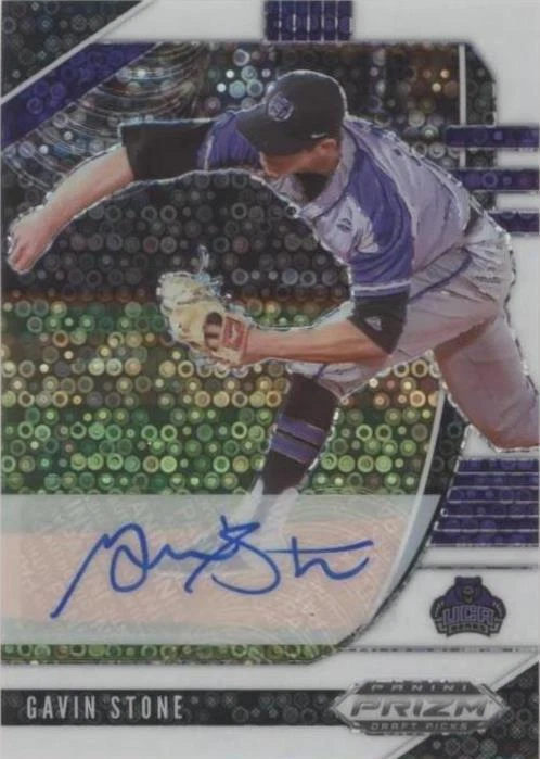 White Donut Circle Prizm Autographs