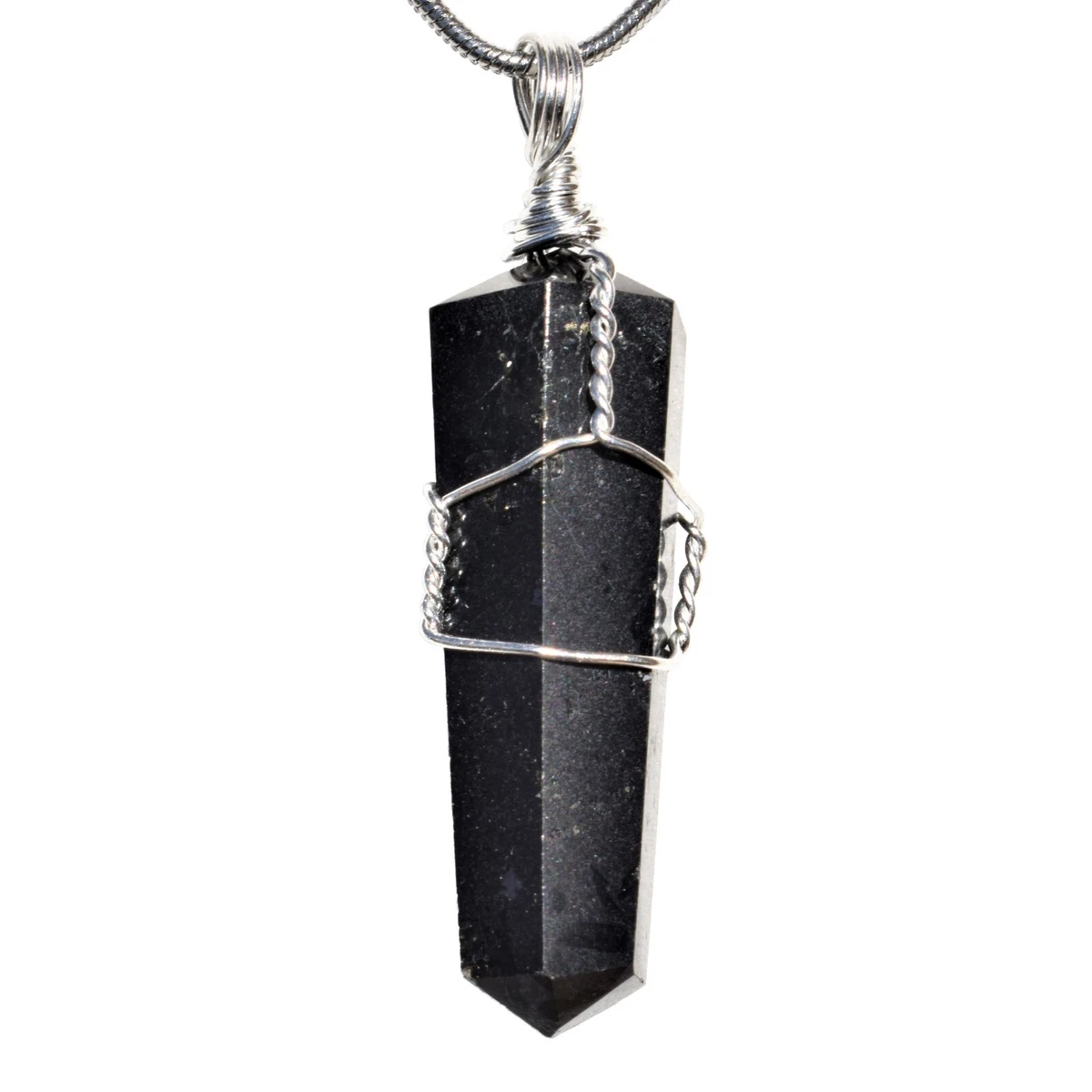 Real black store tourmaline necklace