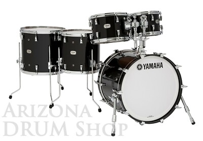 YAMAHA　Absolute Hybrid Maple5点セット＋ハードウエア付 Yamaha Absolute Hybrid Maple 5pc Drum Set - SOLID BLACK 22x18-10