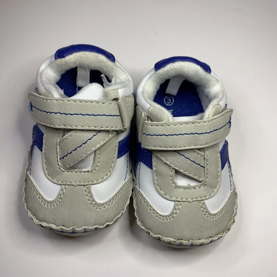 Baby Boy Shoes 3-6 Months As Pictured Clean -Blue And Gray Koala Kids Sport Sole - Image 2 of 4