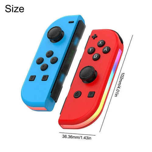 2er Set Joy Con Controller - Left & Right Wireless Gamepad Für Nintendo Switch - Bild 2 von 8